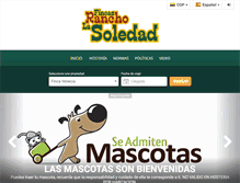 Tablet Screenshot of fincasrancholasoledad.com